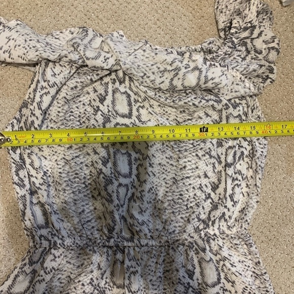 Blue Islnd Cheetah Leopard Animal Print Off the Shoulder Dress Size M - Picture 11 of 11